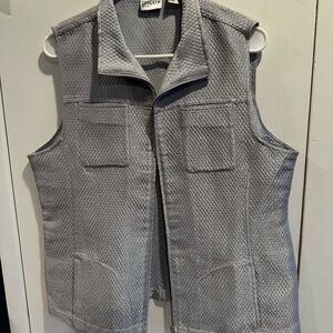 Chico's Gray Quilted Women's Vest